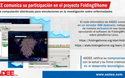 AADEE comunica su participación en el proyecto Folding@home